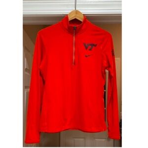 Virginia Tech Nike 3/4 zip pulloverr